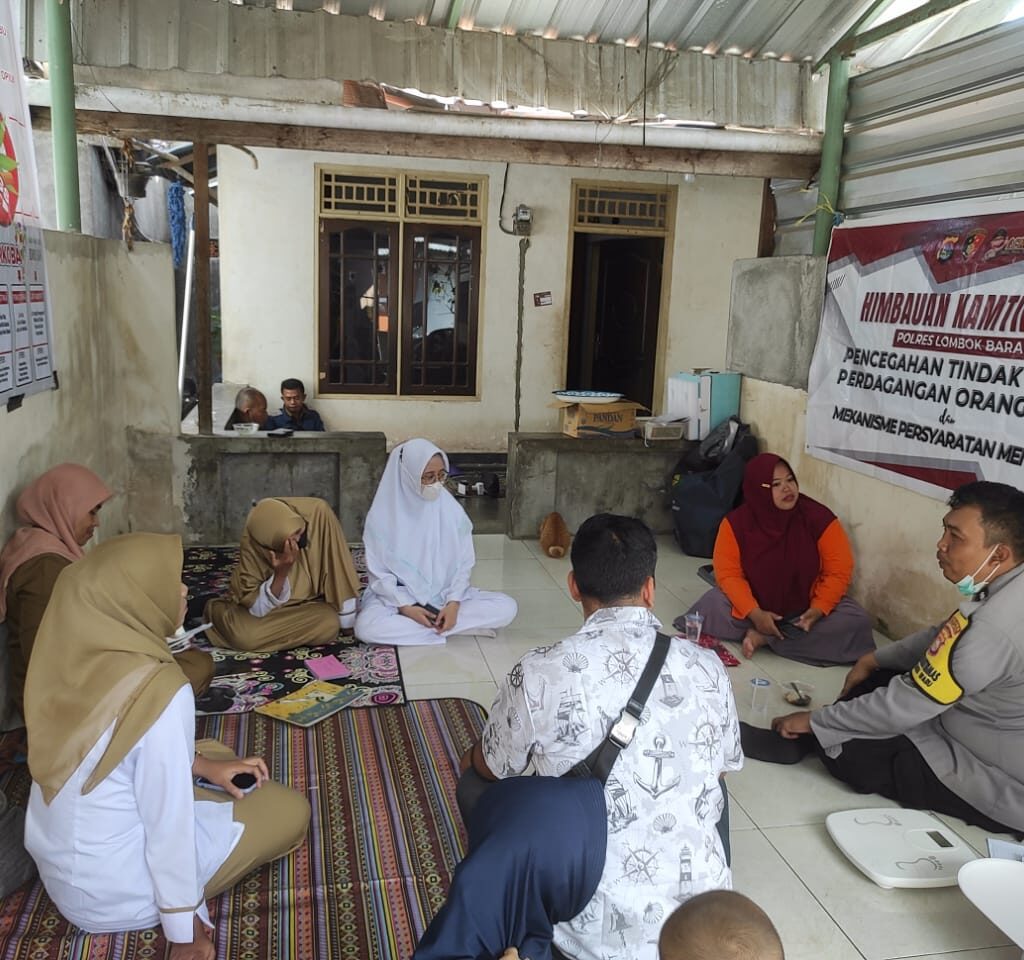 Cegah PMI Ilegal, Polsek Labuapi Beri Edukasi Pencegahan TPPO