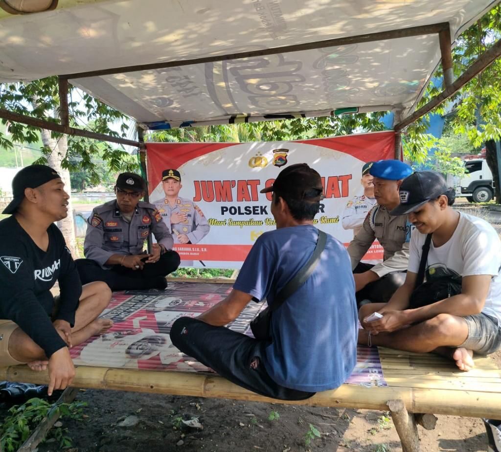 Curhat Warga Eyat Mayang Didengar Polisi di Jumat Curhat Polsek Lembar
