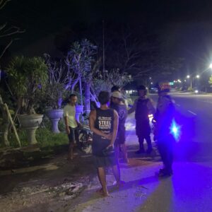 Patroli Dini Hari Sat Samapta Polres Lombok Barat Cegah Kejahatan 3C dan Balap Liar