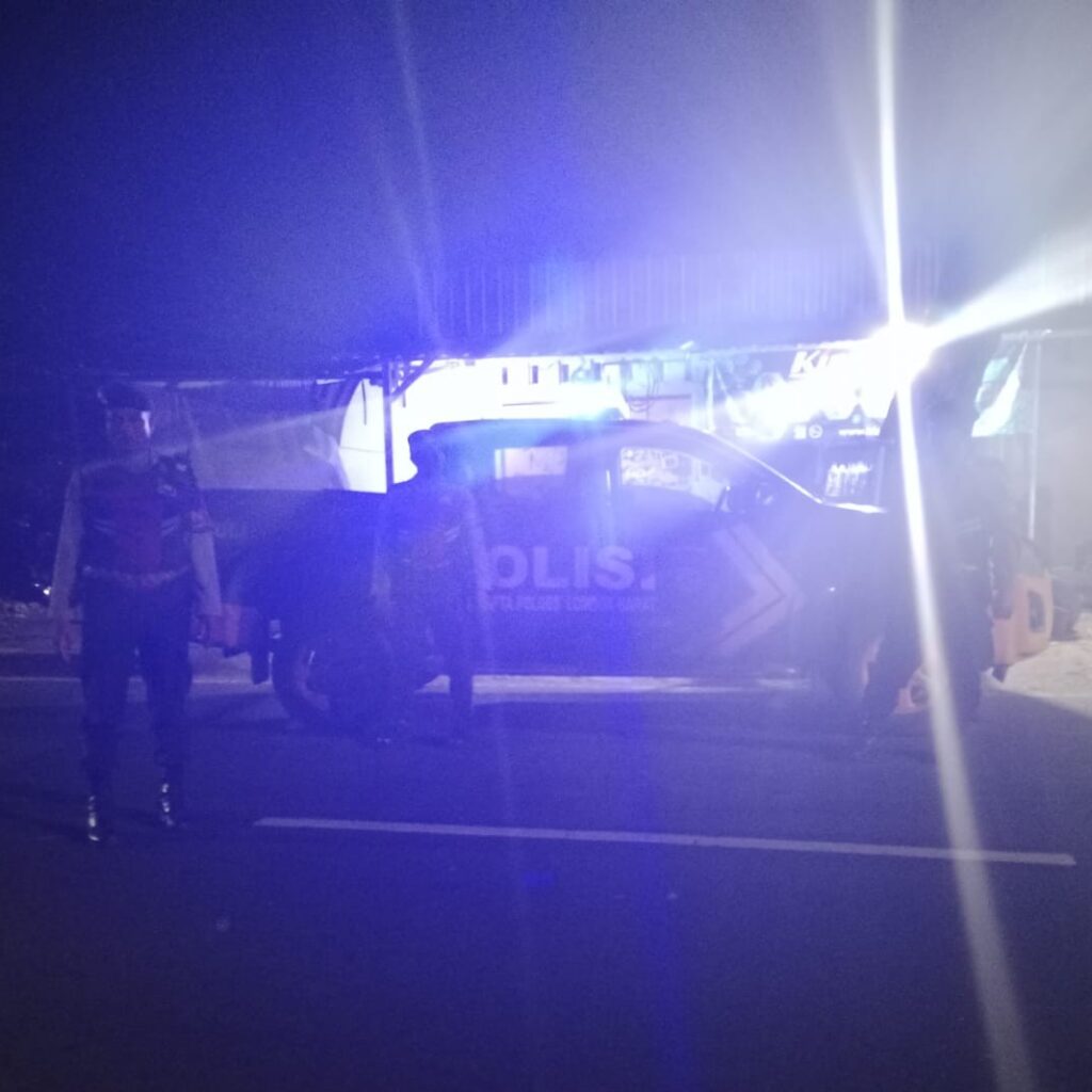 Patroli Blue Light Ditingkatkan di Bypass BIL I, Polres Lombok Barat Antisipasi Kejahatan Jalanan