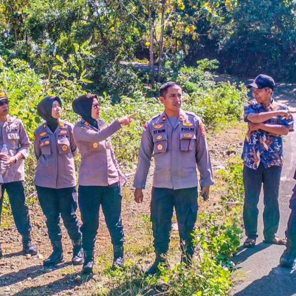 Polres Lombok Barat Dampingi Polda NTB Cek Lahan Jagung di Kedaro Sekotong