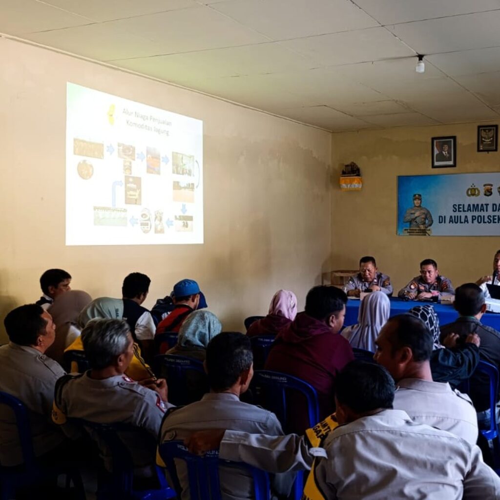 Polsek Gerung dan PPL Bersinergi Wujudkan Tata Niaga Jagung Berkeadilan