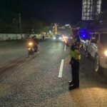 Sat Lantas Polres Bima Kota Gelar Blue Light Patrol dan Pengaturan Lalu Lintas di Seputaran Kota