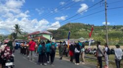 Semarak Lomba Gerak Jalan HUT RI ke-80 di Sekotong Berlangsung Meriah dan Aman