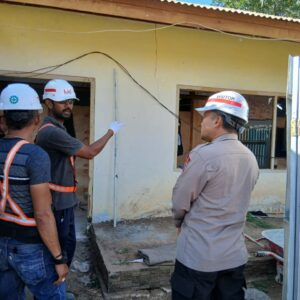 Sat Binmas Polres Bima Kota Laksanakan Cooling System dan Himbauan kepada Pekerja Proyek RSUD Kota Bima
