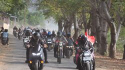 Polres Bima Kota Gelar Touring Merah Putih Sambut HUT ke-80 RI, Wujudkan Semangat Nasionalisme di Tanah Mbojo