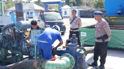 Sat polairud polres dompu laksanakan pengamanan pelabuhan dan sambang pesisir di wilayah kecamatan pekat