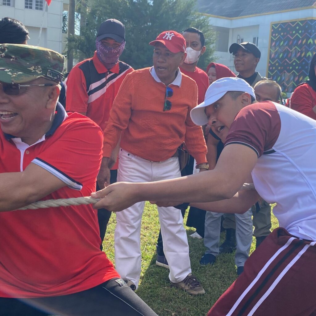 Semarak HUT ke-80 RI di Kota Bima, Kapolres Bima Kota Ikuti Olahraga Bersama Stakeholder