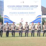 Upacara Serah Terima Jabatan di Lingkup Polres Sumbawa Barat Berlangsung Khidmat