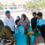 ‎Polres Loteng dan Polsek Jajaran Gelar Gerakan Pangan Murah Sambut HUT RI ke-80