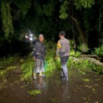 Bhabinkamtibmas Desa Pasir Putih Cek Rumah Warga Terdampak Pohon Tumbang Akibat Cuaca Ekstrem
